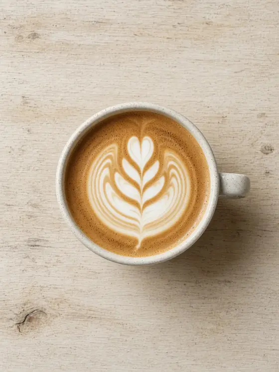 A latte, sample photo used in café demos