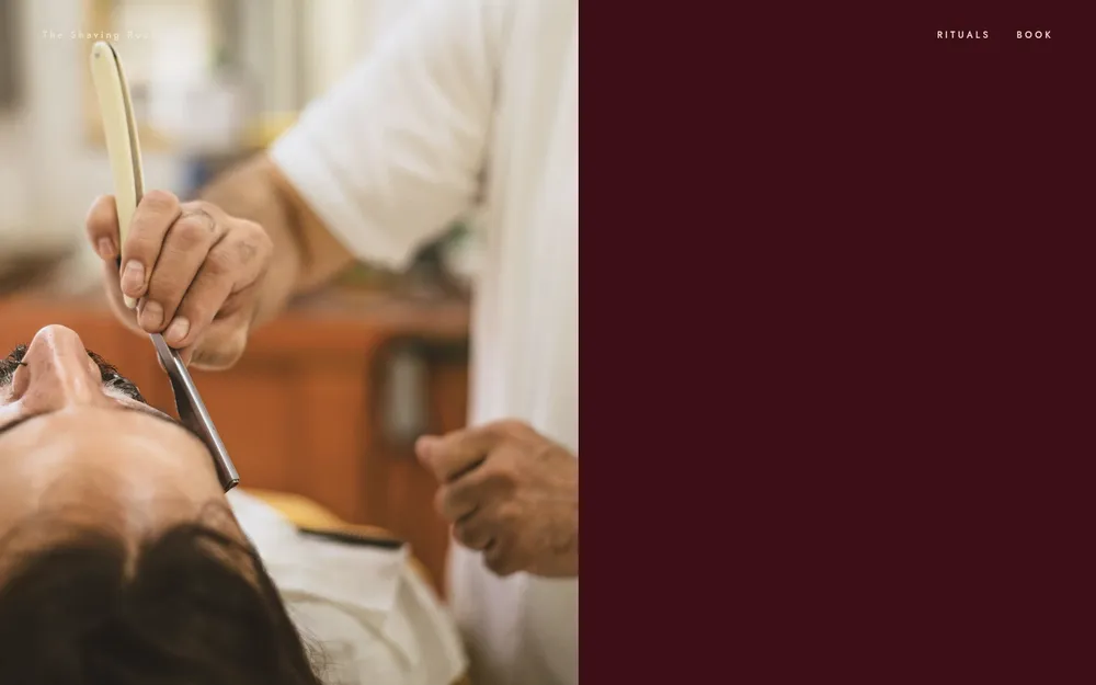 The Shaving Room, hot-towel shave website