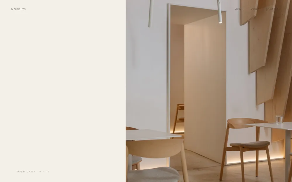 Nordlys, Scandinavian café website
