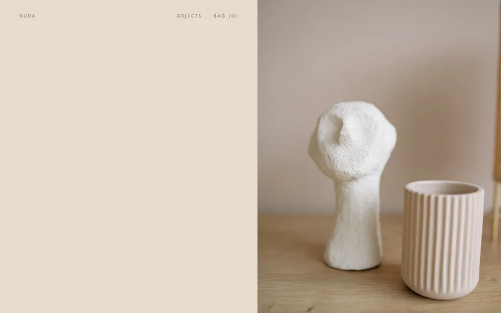 Nuda, objects online store