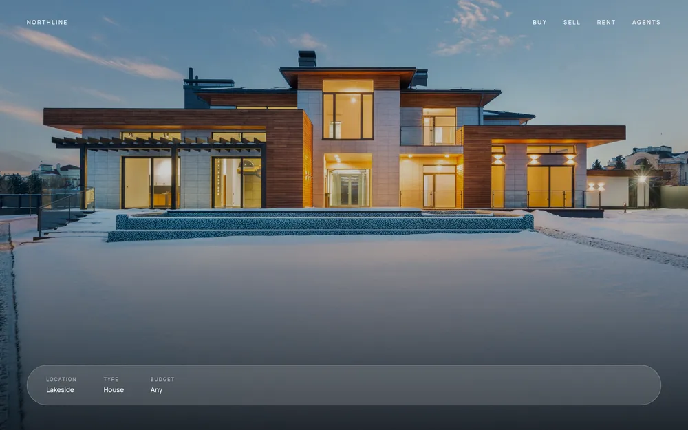 Northline, luxury homes search website