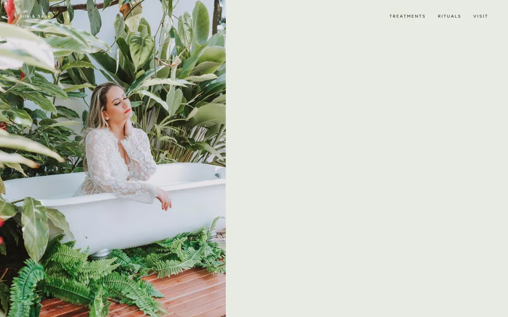 Silk & Sage, day spa website