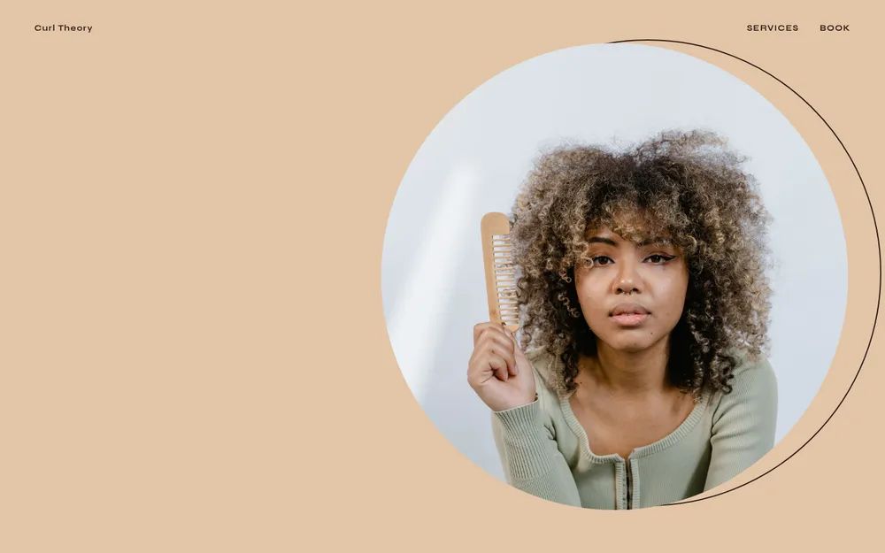 Curl Theory, curl specialist studio website
